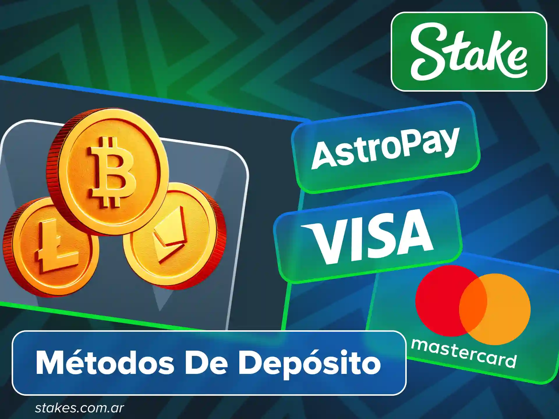 Conoce los métodos de pago en el sitio oficial Stake.